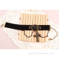 Black Velvet Lace Anklet With Cross Pendant Anklet Bracelet